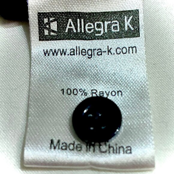 ALLEGRA K SLEEVELESS NAVY & CREAM COLLARED BUTTON-DOWN CAT PRINT MIDI DRESS (M) - Picture 8 of 9